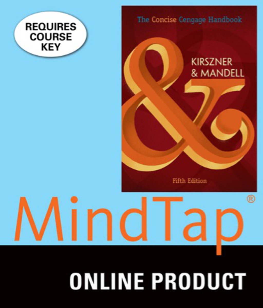 MindTap English for Kirszner/Mandell's The Concise Cengage Handbook, 5th Edition, [Instant Access], 1 term (6 months) 5th Edition â€“ PDF/EPUB Version Downloadable